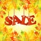 Seasonal autumn sale