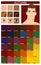 Seasonal color analysis palette for autumn type of male appearance