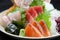 Seasonal fresh sashimi assorted plate