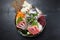 Seasonal fresh sashimi assorted plate