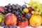 Seasonal fruits, grapes, plums, pears