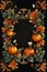 Seasonal Image Frames Thanksgiving Photo Overlays Pumpkin and Leaf Clipart