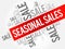 SEASONAL SALES words cloud