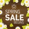 Seasonal spring sales begins business adverisement background