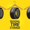 Seasonal Tire Storage garage poster