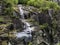 Seasonal waterfalls in the Bavona Valley or Valle Bavona Val Bavona or Das Bavonatal, Fontana