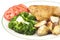 Seasoned Baked Chicken with vegetables