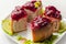 Seasoned British pork, wrapped in crisp, flavoursome pastry served with  beetroot and orange chutney on top