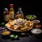 seasoned nachos mexican cuisine photo