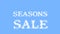 Seasons Sale cloud text effect sky isolated background