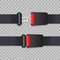 Seat belt. Safety belt of movement on car, airplane. Vector stock illustration