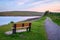 Seat at Burnhope Reservoir