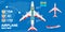 Seat map airplane class illustration vector. Airline tour trip passenger charter chair. Information ride international transit