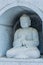 Seated Buddha in small alcove