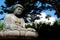 Seated Buddha Statue Foster Botanical Garden Oahu culture diversity r