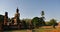 Seated Buddha  at Wat Si Chum temple in Sukhothai Historical Park, Thailand.