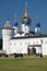 Seating courtyard and Sophia-Assumption Cathedral. Tobolsk Kremlin. Tobolsk. Russia