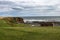 Seaton Cliffs. Arbroath Beach in Angus. Scotland.