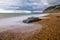 Seatown beach and view of Golden Cap the highest point on the south coast of England.