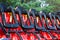 Seats in amusement park