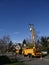 Seattle City Light workmen replace an aging utility pole