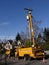 Seattle City Light workmen replace an aging utility pole