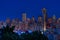 Seattle city night skyline