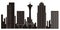 Seattle cityscape silhouette