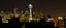 Seattle Downtown Skyline Evening Panorama