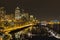 Seattle Downtown Waterfront Skyline Night