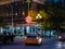 Seattle evening intersection near Pike Place Public Market