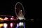 The Seattle Ferris Wheel at night