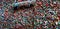 Seattle Gum Wall Detail in Colors and Shapes Panorama