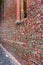 Seattle Gum Wall and window in Post Alley