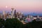 Seattle skyline at dusk