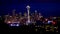 Seattle skyline at night