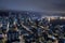 Seattle Skyline at Night from Air