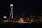 Seattle skylines at night - the view from Alki Beach