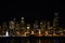 Seattle skylines at night - the view from Alki Beach