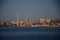 Seattle skylines after the sunset - the view from Alki Beach