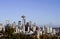 Seattle with space needle and mount Rainier