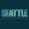Seattle typography vector design. CMYK colors