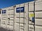 Seattle, WA USA - circa August 2023: Wide view of a Mobile mini storage container in a business parking lot on a bright sunny day