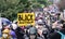 Seattle, WA/USA â€“ June 12: Street View Silent Protesters March for George Floyd 60,000 strong in Seattle to Jefferson Park on