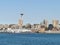 Seattle, Washington, September 14, 2017, waterfront views of the City and the iconic Space Needle