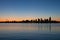 Seattle Washington Waterfront Skyline Sunrise