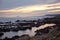Seaview coastline at sunset in Port Elizabeth