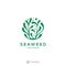 Seaweed logo design vector