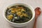 Seaweed soup dish with dried yellow pollack