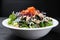 Seaweed tuna tomato salad bowl